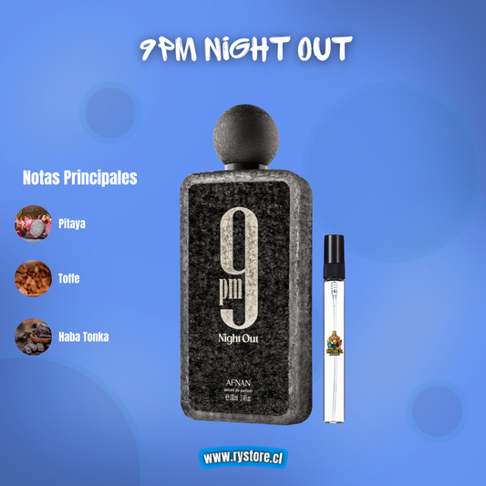 Decants de Afnan - "9 PM Night Out” RYSTORE